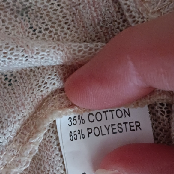 Unbranded~Blue & Brown Floral Butterfly Top Bat Wing Sleeves Feather Beaded Tie - Picture 6 of 15